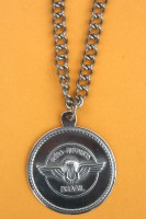 Medalha pqdt de aço inoxidável REDONDA
